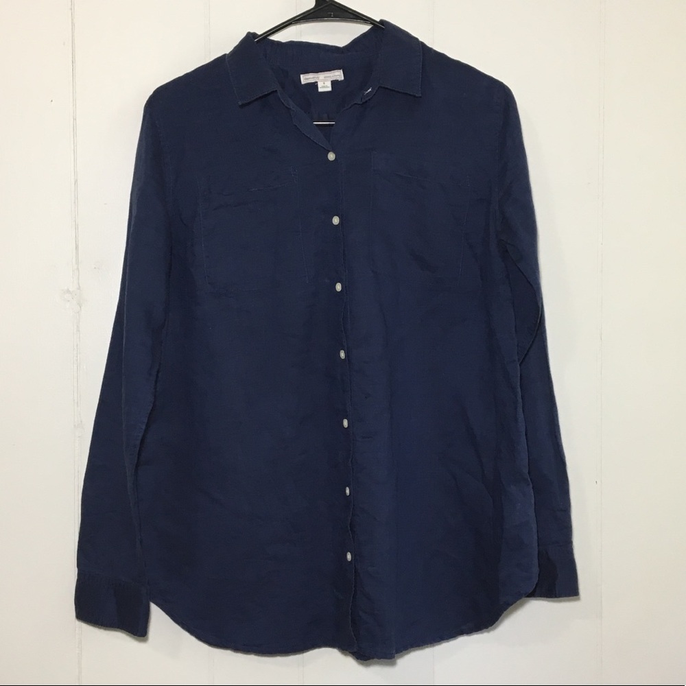 Gap Navy Blue Long Sleeve Maternity Top